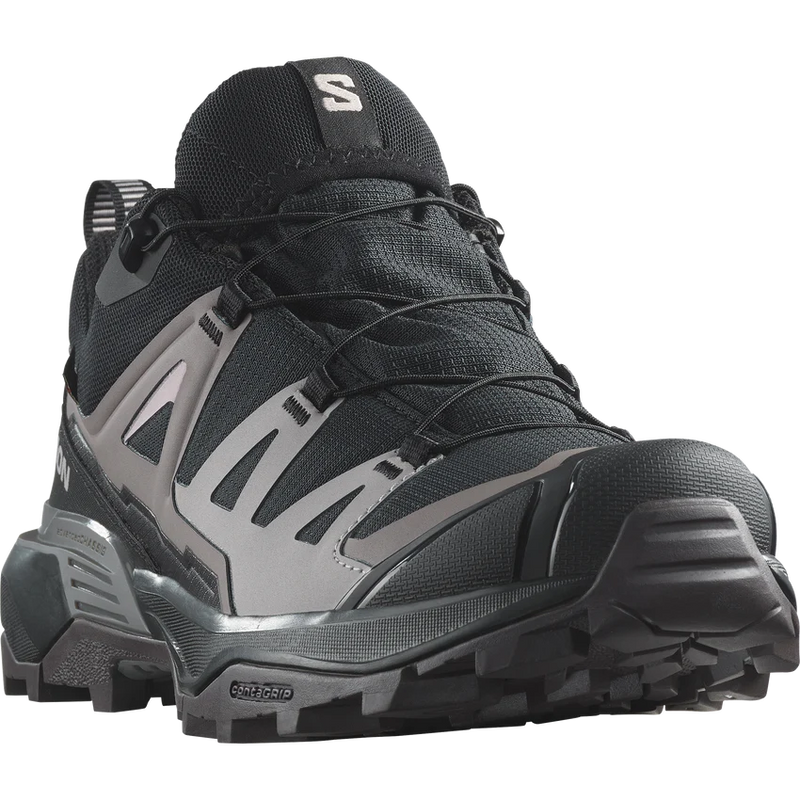 Load image into Gallery viewer, Salomon Women&#39;s X Ultra 360 Gore-Tex Hiking Shoes Black/Plum Kitten/Shale L47449200
