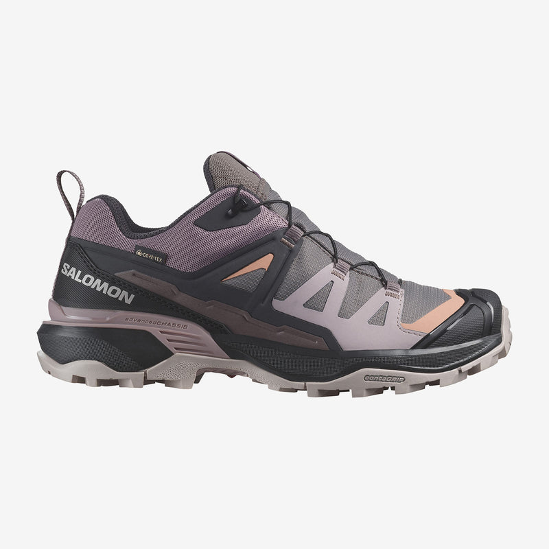 Load image into Gallery viewer, Salomon Women&#39;s X Ultra 360 Gore-Tex Hiking Shoes Plum Kitten/Phantom/Cork L47449400
