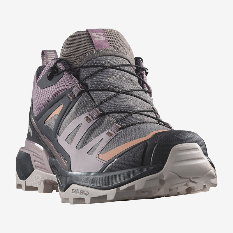 Load image into Gallery viewer, Salomon Women&#39;s X Ultra 360 Gore-Tex Hiking Shoes Plum Kitten/Phantom/Cork L47449400
