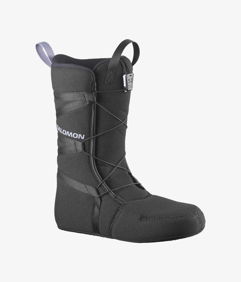 Load image into Gallery viewer, Salomon Women&#39;s Scarlet BOA Snowboard Boots Black/Black/Persian Violet L47543000
