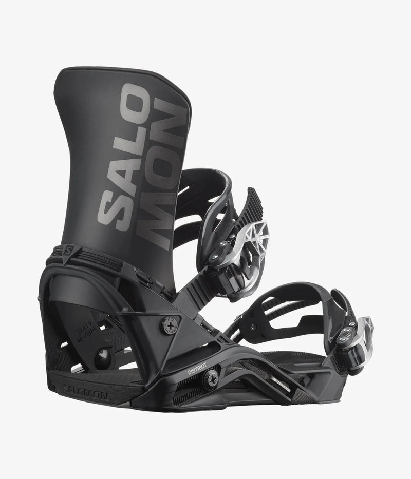 Load image into Gallery viewer, Salomon Men&#39;s District Snowboard Bindings Black L47647000
