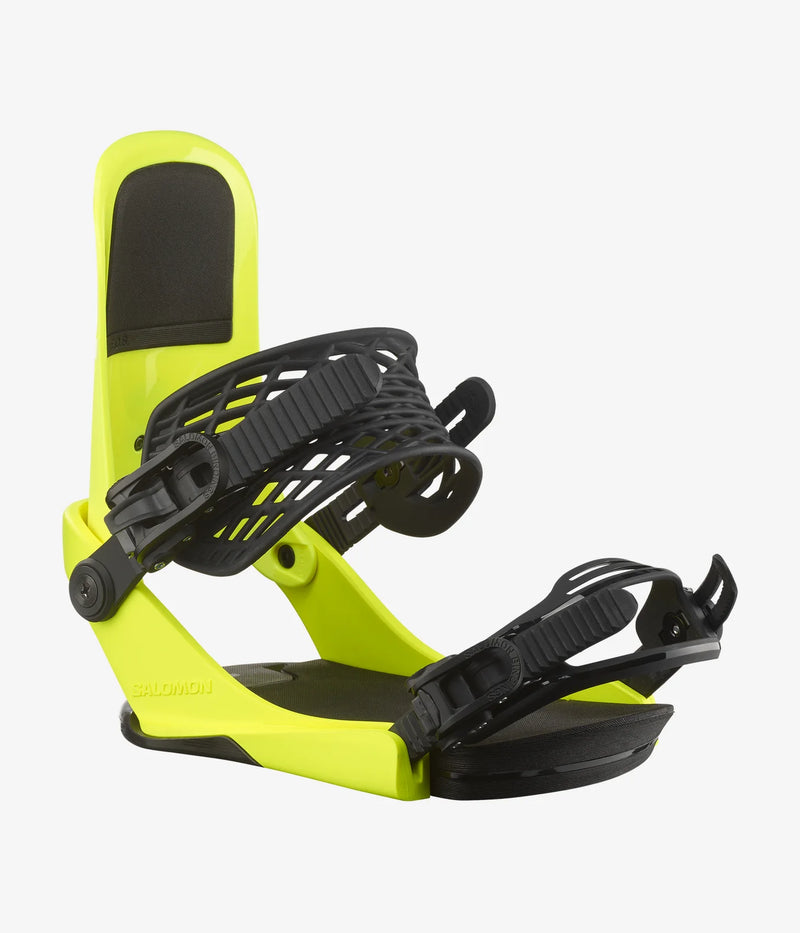 Load image into Gallery viewer, Salomon Men&#39;s EDB Snowboard Bindings Neon Yellow L47650700
