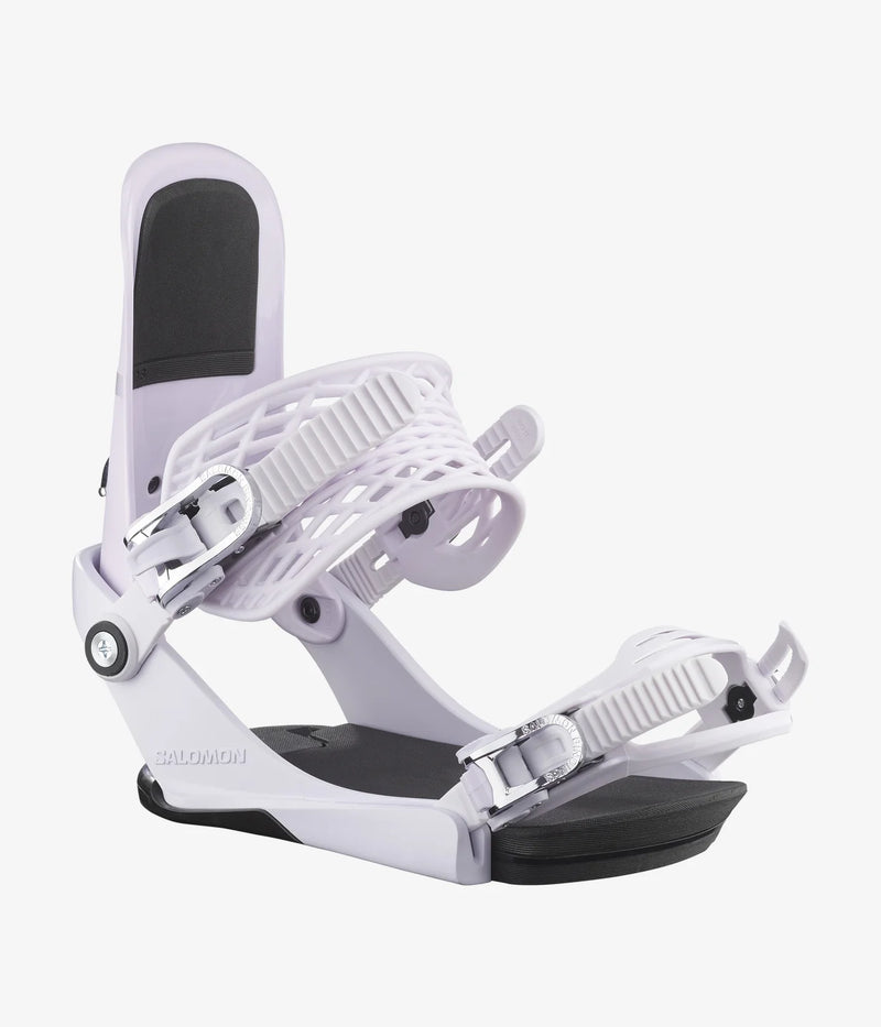 Load image into Gallery viewer, Salomon Women&#39;s EDB Snowboard Bindings Lilac L47650800
