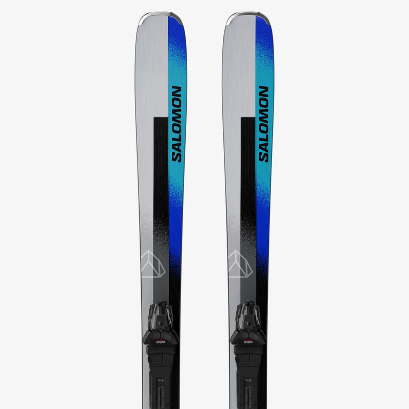 Load image into Gallery viewer, Salomon Men&#39;s 161 Stance Ski Silver Met./Turquoise/Race Blue L47606600161
