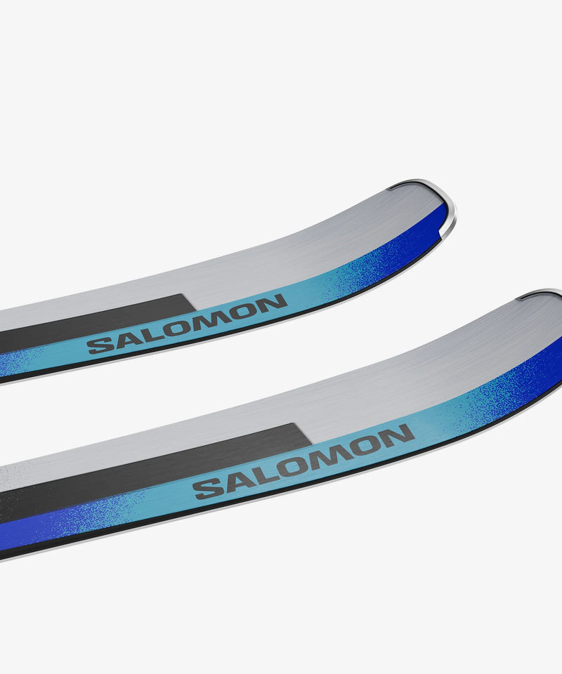 Load image into Gallery viewer, Salomon Men&#39;s 161 Stance Ski Silver Met./Turquoise/Race Blue L47606600161
