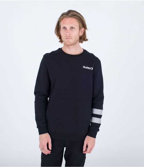 Hurley Men's Oceancare Crew Sweatshirt Black MFTEU00014-010