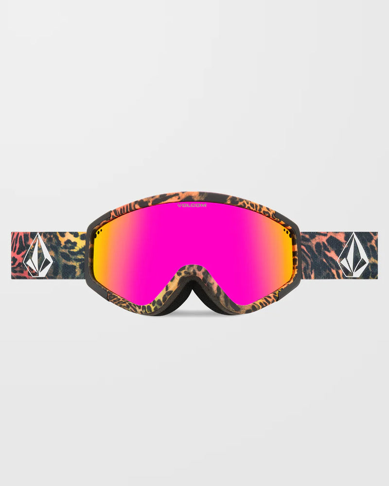 Load image into Gallery viewer, Volcom Unisex Attunga Goggles (+Bonus Lens) Acid Leopard/Pink Chrome VG0824104_PICH
