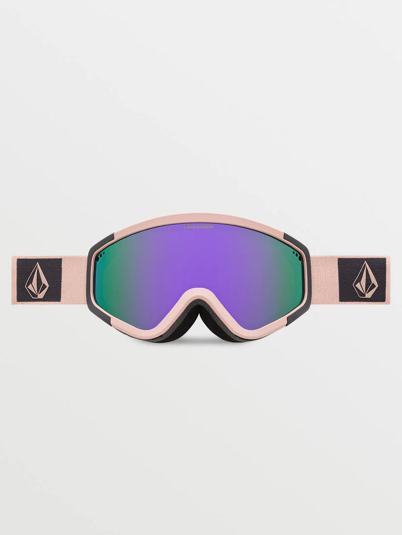 Load image into Gallery viewer, Volcom Unisex Attunga Goggles (+Bonus Lens) Adobe Rose Charcoal/Purple Chrome VG0824106_PUCH
