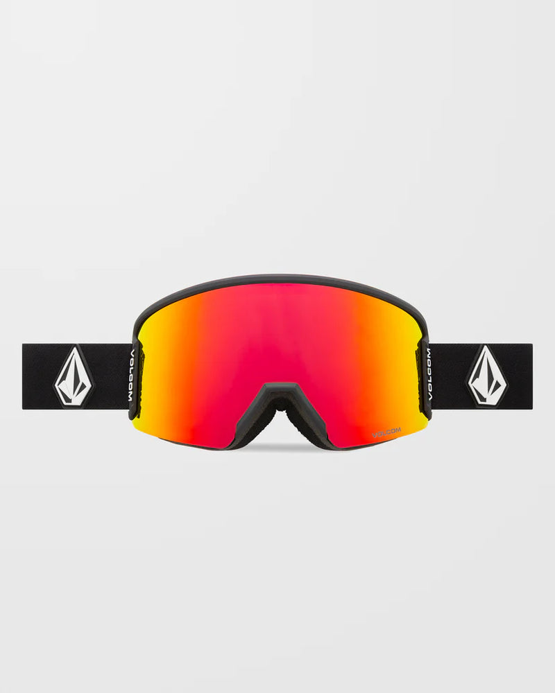 Load image into Gallery viewer, Volcom Unisex Garden 2 Goggles Matte Black/Red Chrome VG1024700_RDCH
