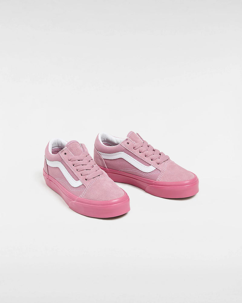 Load image into Gallery viewer, Vans Kid&#39;s Old Skool Shoes Glossy Sidewall Pink VN0005WVPNK
