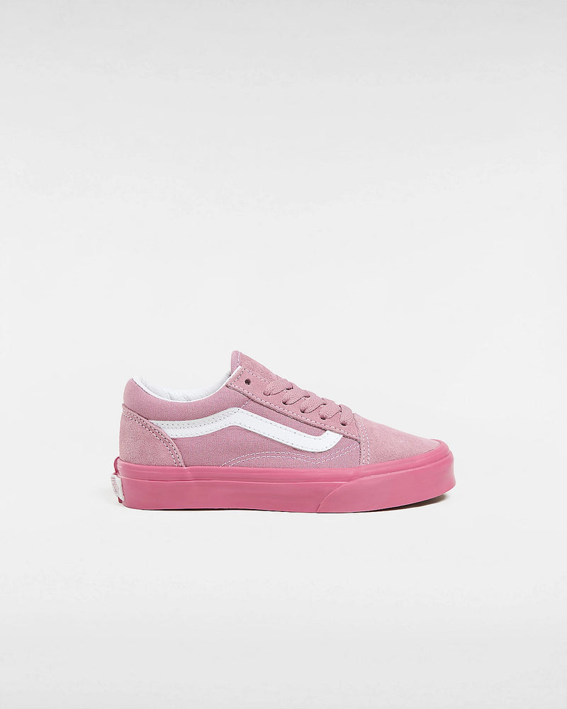 Load image into Gallery viewer, Vans Kid&#39;s Old Skool Shoes Glossy Sidewall Pink VN0005WVPNK
