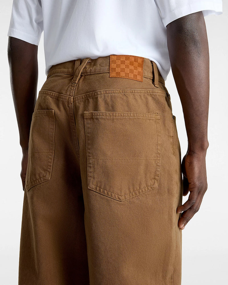 Load image into Gallery viewer, Vans Men&#39;s Check-5 Baggy Denim Pants Sepia VN0008NA0E0
