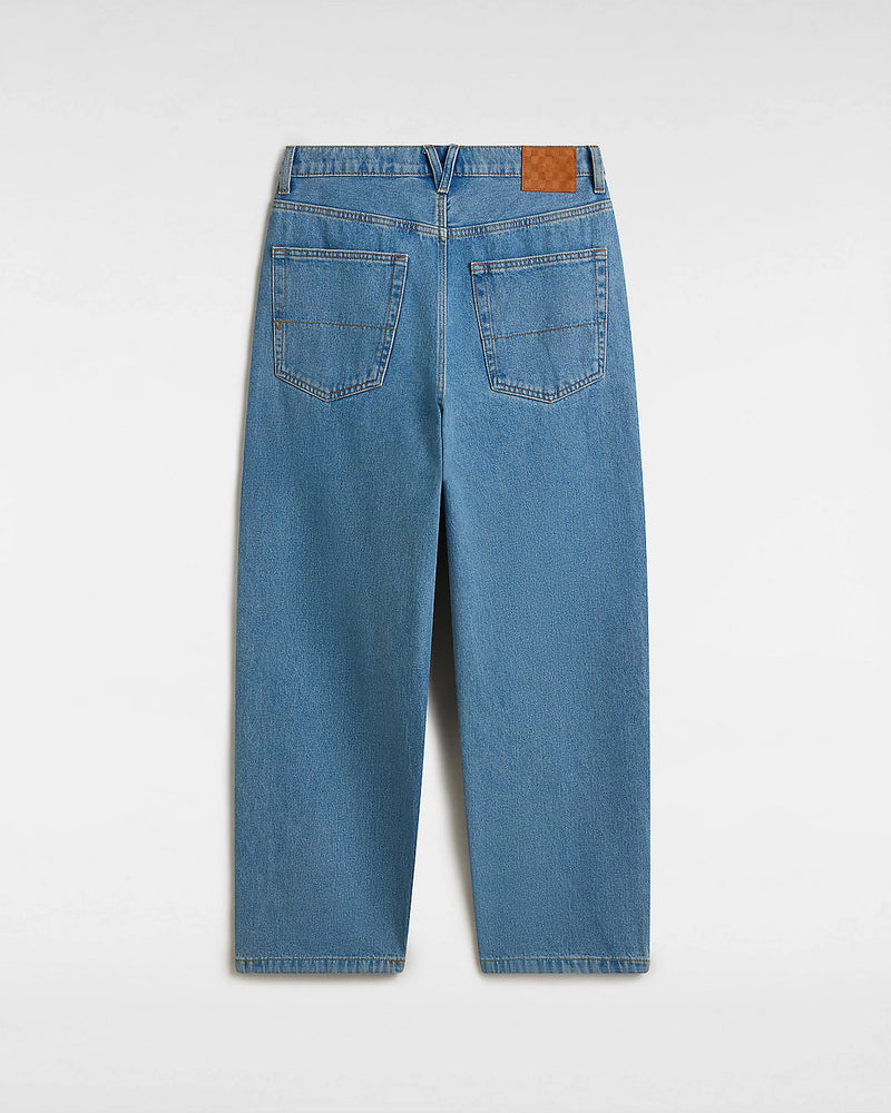 Load image into Gallery viewer, Vans Men&#39;s Check-5 Baggy Denim Pants Blue VN0008NACDX
