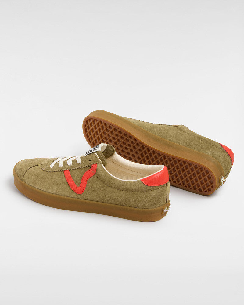 Load image into Gallery viewer, Vans Men&#39;s Sport Low Shoes Gum Pop Olive/Red VN000CTDBIS
