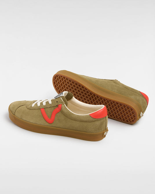 Vans Men's Sport Low Shoes Gum Pop Olive/Red VN000CTDBIS