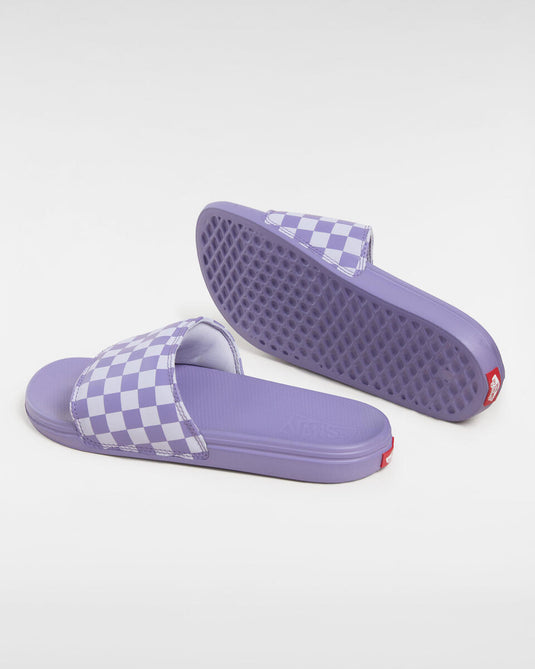 Vans Unisex MTE La Costa Slide-On Shoes Checkerboard Purple Haze VN000CWK1P1