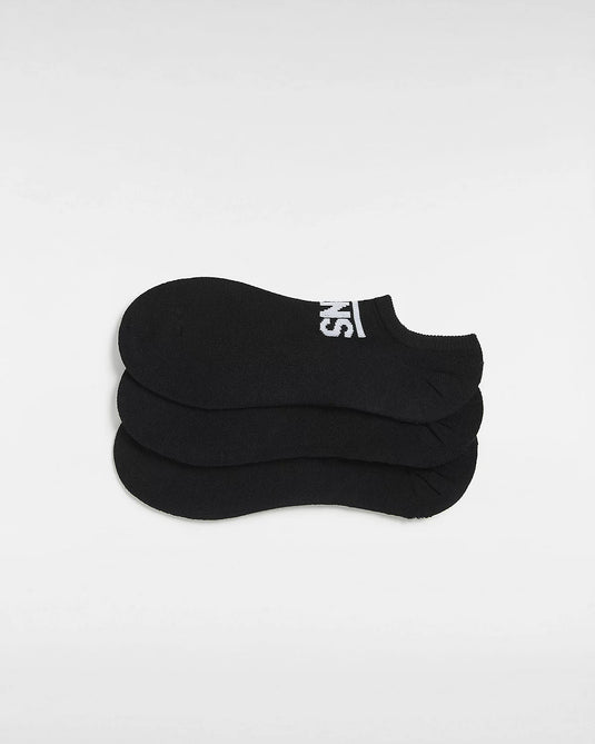 Vans Unisex Classic Kick Socks (3 Pairs) Black VN000F0ZBLK