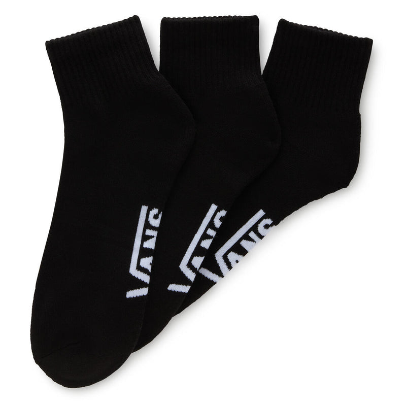 Load image into Gallery viewer, Vans Unisex Classic Ankle Socks (3 pairs) Black VN000FV7BLK
