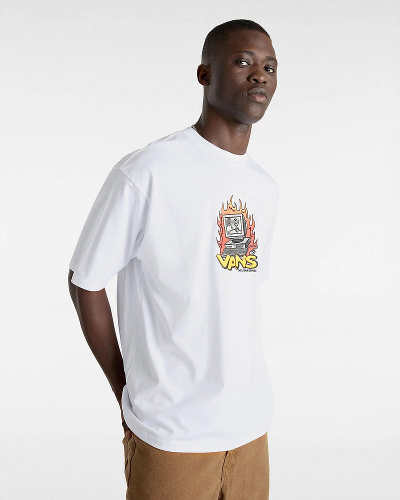 Load image into Gallery viewer, Vans Men&#39;s Digital Repair T-Shirt White VN000HFKWHT
