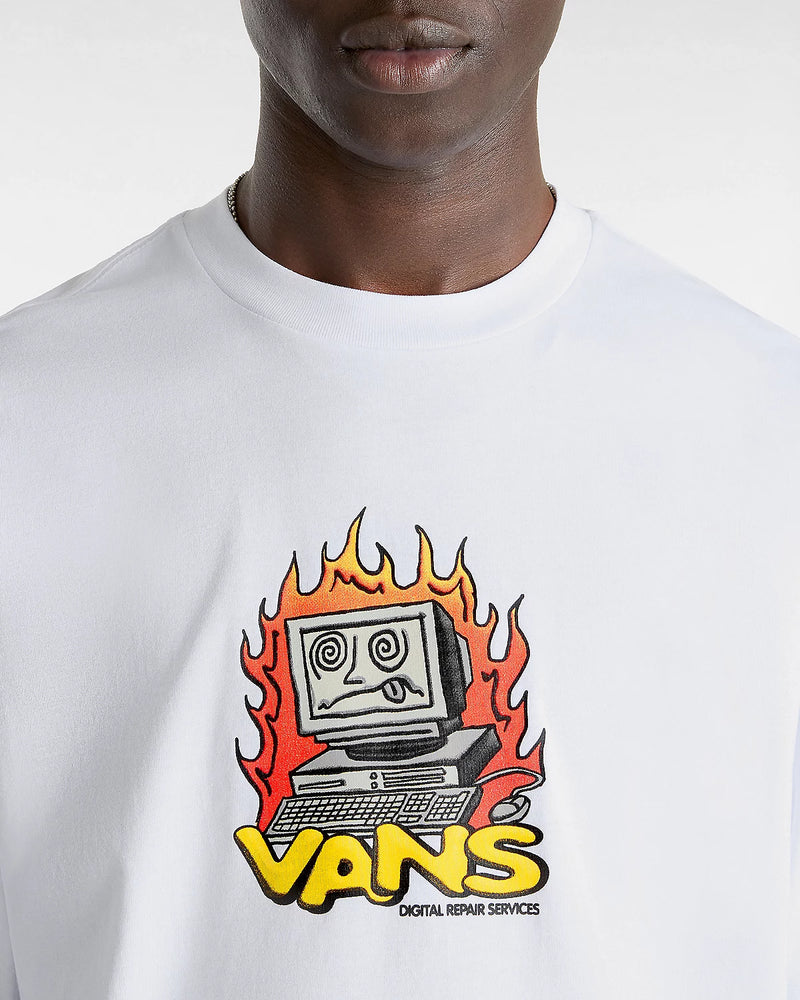 Load image into Gallery viewer, Vans Men&#39;s Digital Repair T-Shirt White VN000HFKWHT
