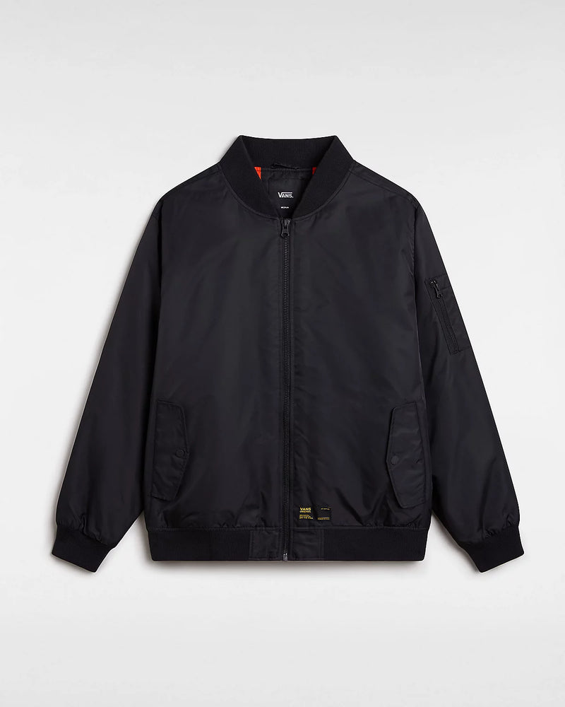 Load image into Gallery viewer, Vans Men&#39;s Copley Bomber Jacket Black VN000HMQBLK
