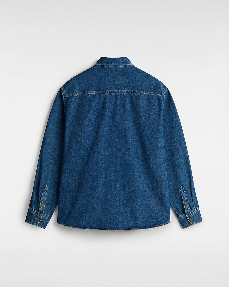 Load image into Gallery viewer, Vans Unisex Stevens Denim Long Sleeve Woven Shirt Blue VN000HNTAHU
