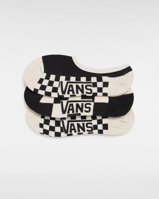 Vans Unisex Checker Canoodle Socks (3 Pair) Black VN000HTPBLK