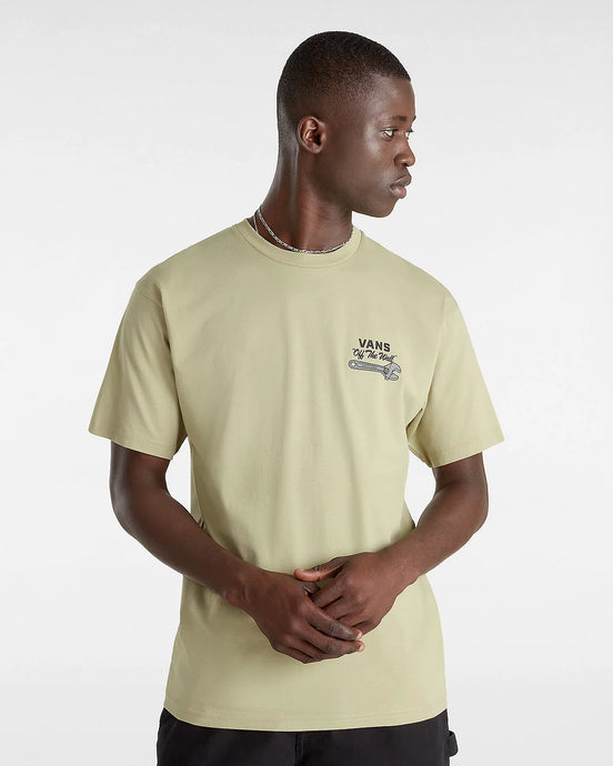 Vans Men's Wrenched T-Shirt Beige VN000J4CD3Z