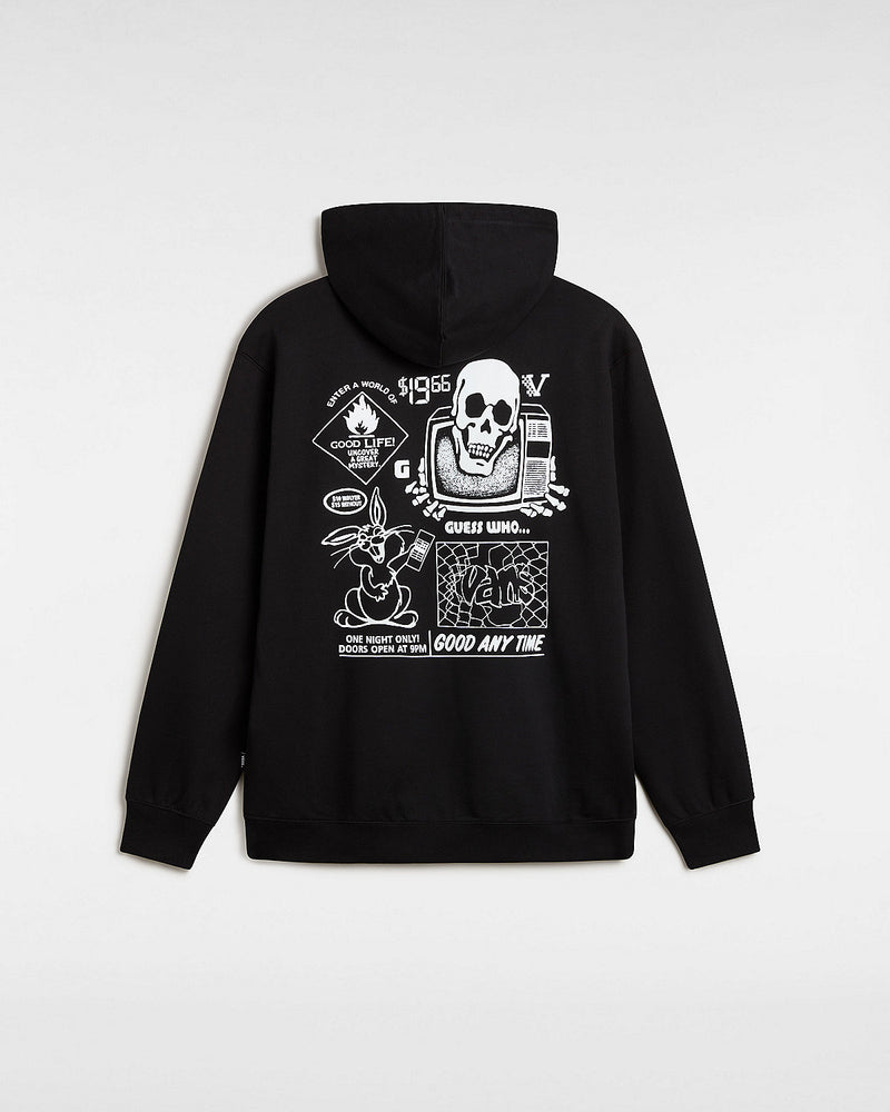 Load image into Gallery viewer, Vans Unisex Crazy Eddy 66 Loose Pullover Hoodie Black VN000JE7BLK
