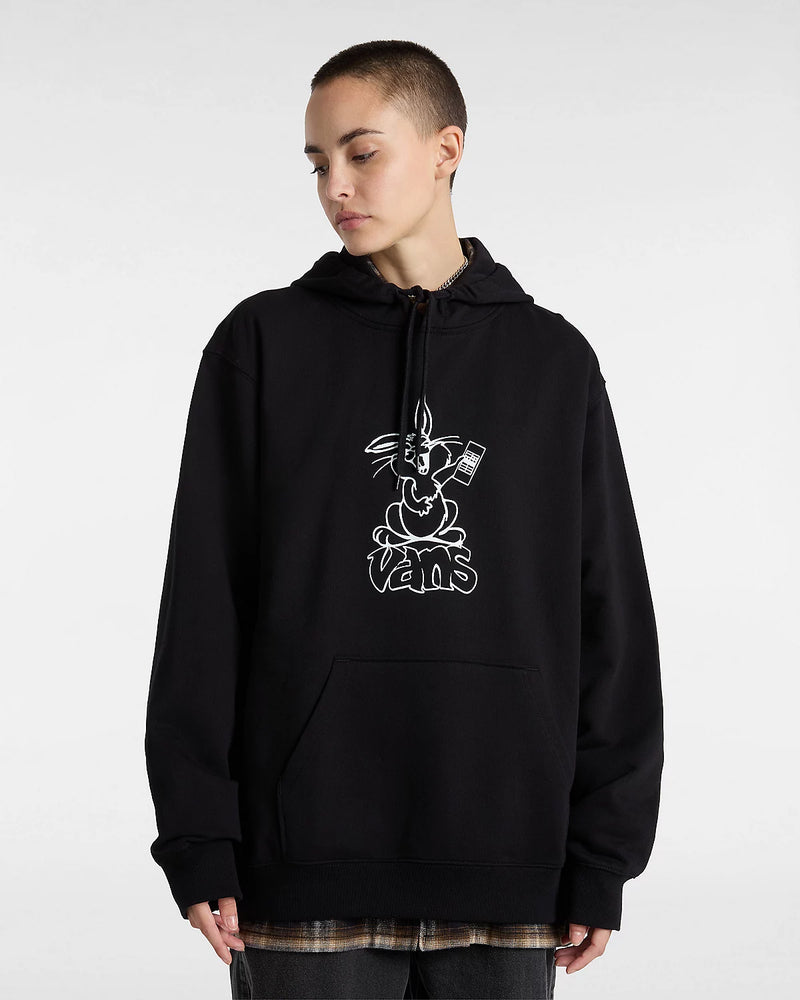 Load image into Gallery viewer, Vans Unisex Crazy Eddy 66 Loose Pullover Hoodie Black VN000JE7BLK
