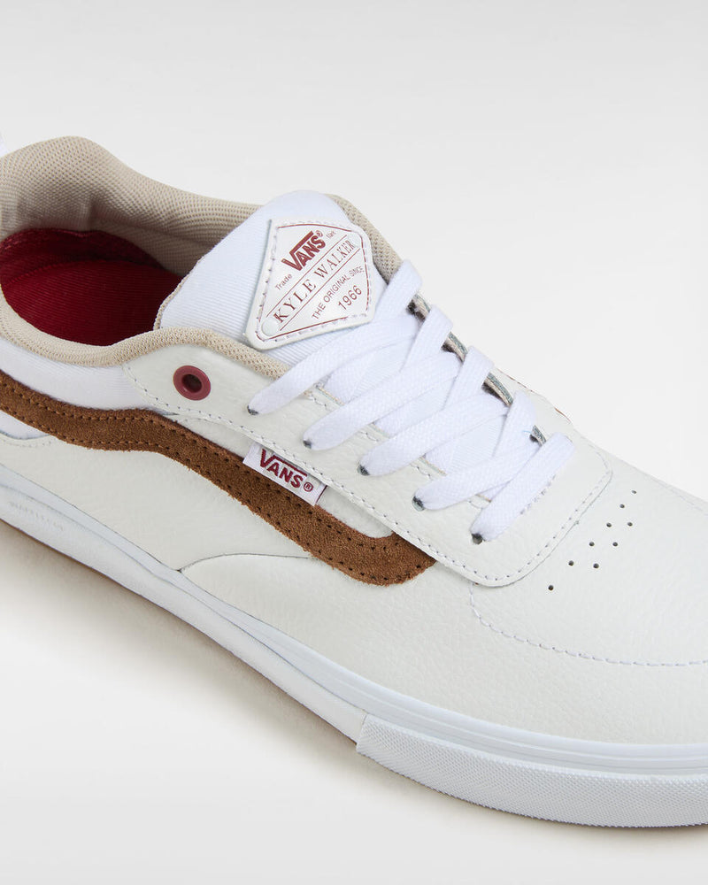 Load image into Gallery viewer, Vans Men&#39;s Skate Kyle Walker Shoes Leather White/Red VN0A2Z3KYF9
