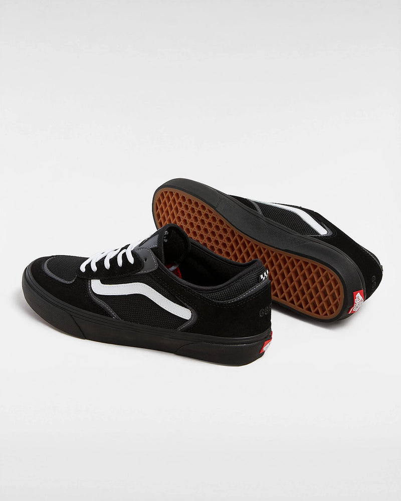 Load image into Gallery viewer, Vans Men&#39;s Skate Rowley Shoes Black/White/Black VN0A2Z3OBYB
