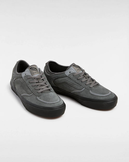 Vans Men's Skate Rowley Suede Shoes Charcoal/Black VN0A2Z3OCC8