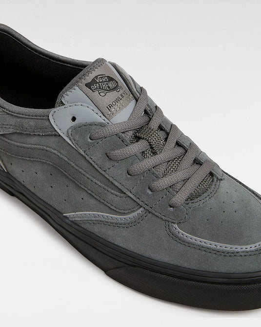 Vans Men's Skate Rowley Suede Shoes Charcoal/Black VN0A2Z3OCC8