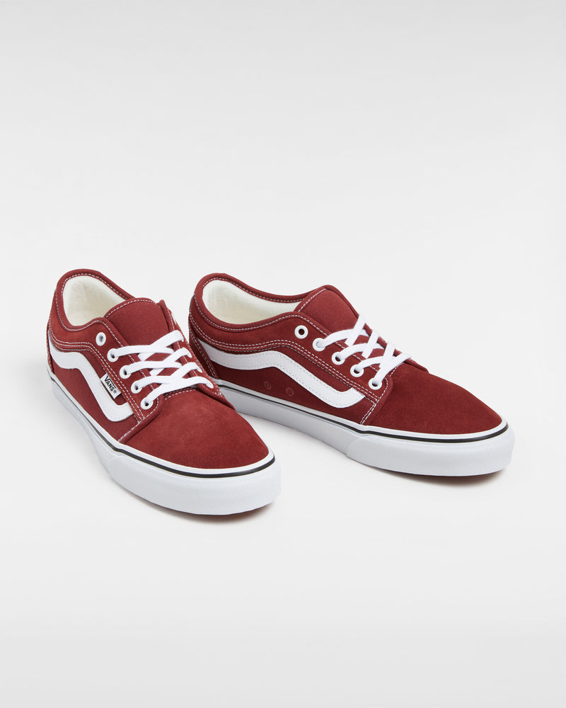 Load image into Gallery viewer, Vans Men&#39;s Chukka Low Sidestripe Shoes Burgundy/White VN0A2Z3QZ28
