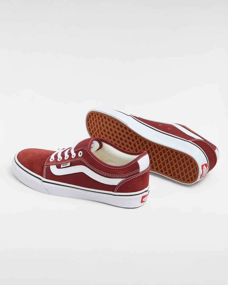 Load image into Gallery viewer, Vans Men&#39;s Chukka Low Sidestripe Shoes Burgundy/White VN0A2Z3QZ28
