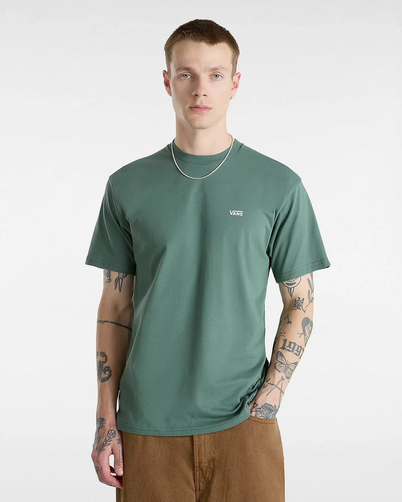 Load image into Gallery viewer, Vans Men&#39;s Left Chest Logo T-Shirt Dark Forest VN0A3CZE1CI
