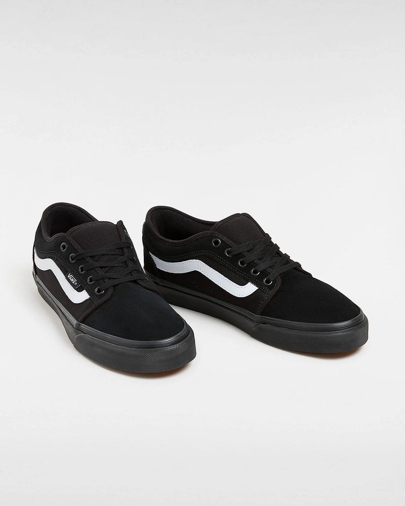 Load image into Gallery viewer, Vans Men&#39;s Chukka Low Sidestripe Shoes Black/Black/White VN0A5KQZB8C
