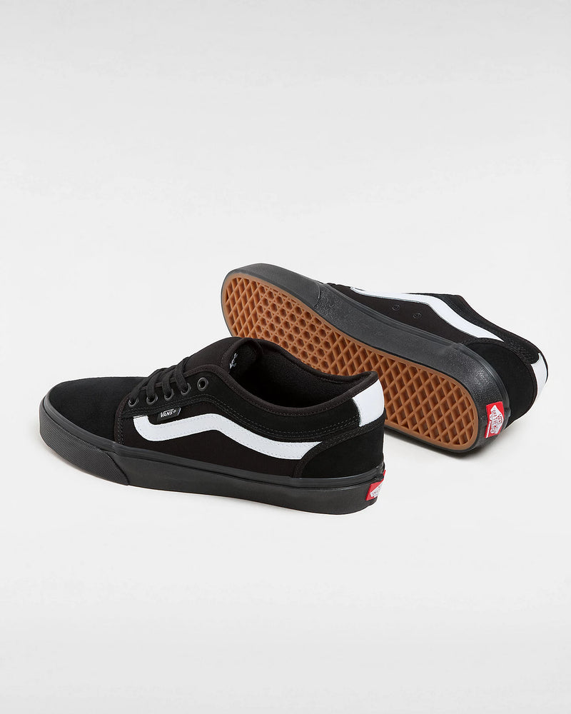 Load image into Gallery viewer, Vans Men&#39;s Chukka Low Sidestripe Shoes Black/Black/White VN0A5KQZB8C
