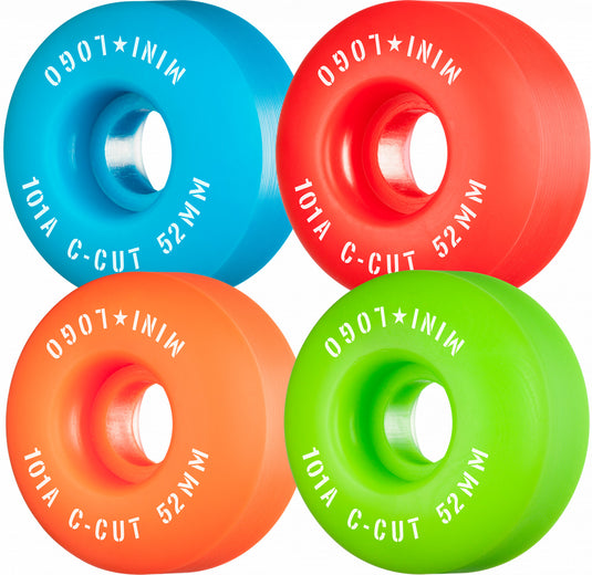 Mini Logo C-Cut "2" 52mm 101 (4 Pack) Wheels Assorted WSBCMLCC25201AST