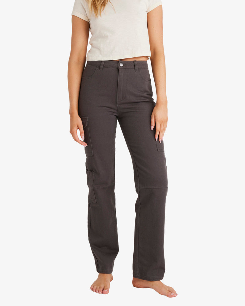 Load image into Gallery viewer, Billabong Women&#39;s Wall To Wall High Waist Jeans Black Sands ABJDP00135_BSD
