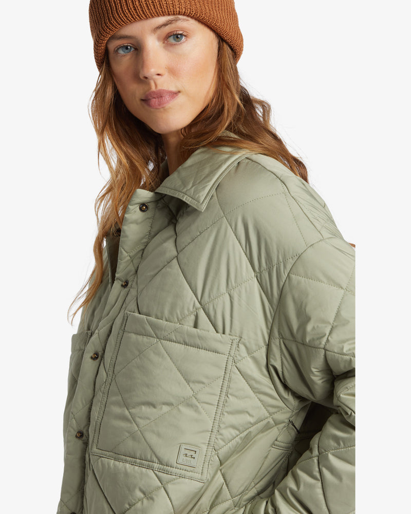 Load image into Gallery viewer, Billabong Women&#39;s Transport Shacket Seagrass ABJJK00187_GHJ0
