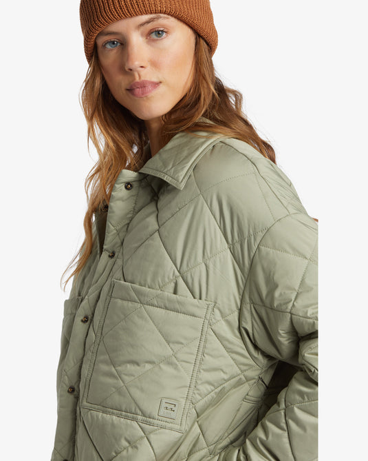 Billabong Women's Transport Shacket Seagrass ABJJK00187_GHJ0