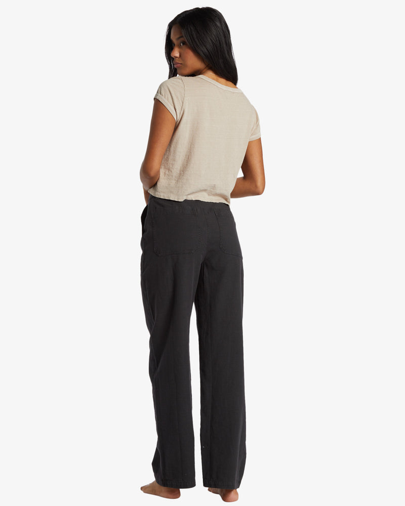 Load image into Gallery viewer, Billabong Women&#39;s Stay Grounded Pants Black Sands ABJNP00452_BSD
