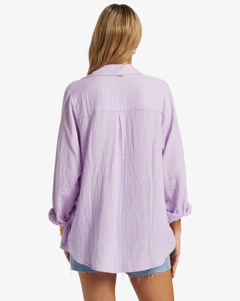 Load image into Gallery viewer, Billabong Women&#39;s Swell Long Sleeve Shirt Tulip ABJWT00487-PGM0
