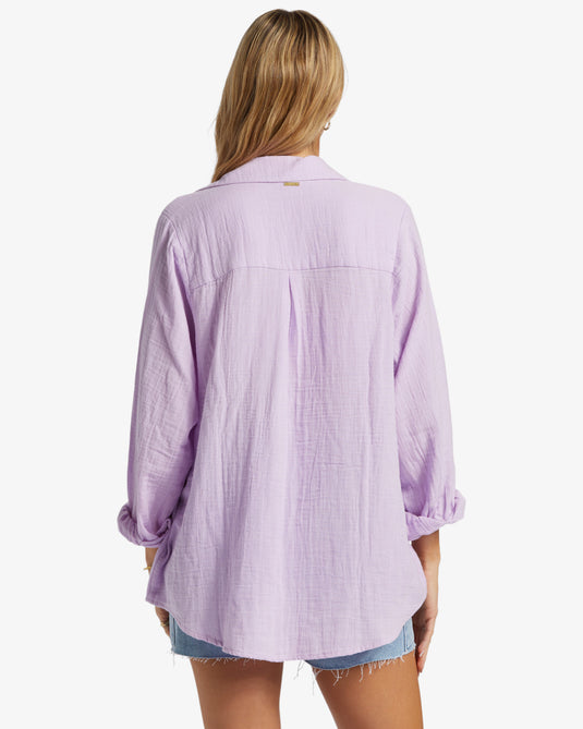 Billabong Women's Swell Long Sleeve Shirt Tulip ABJWT00487-PGM0