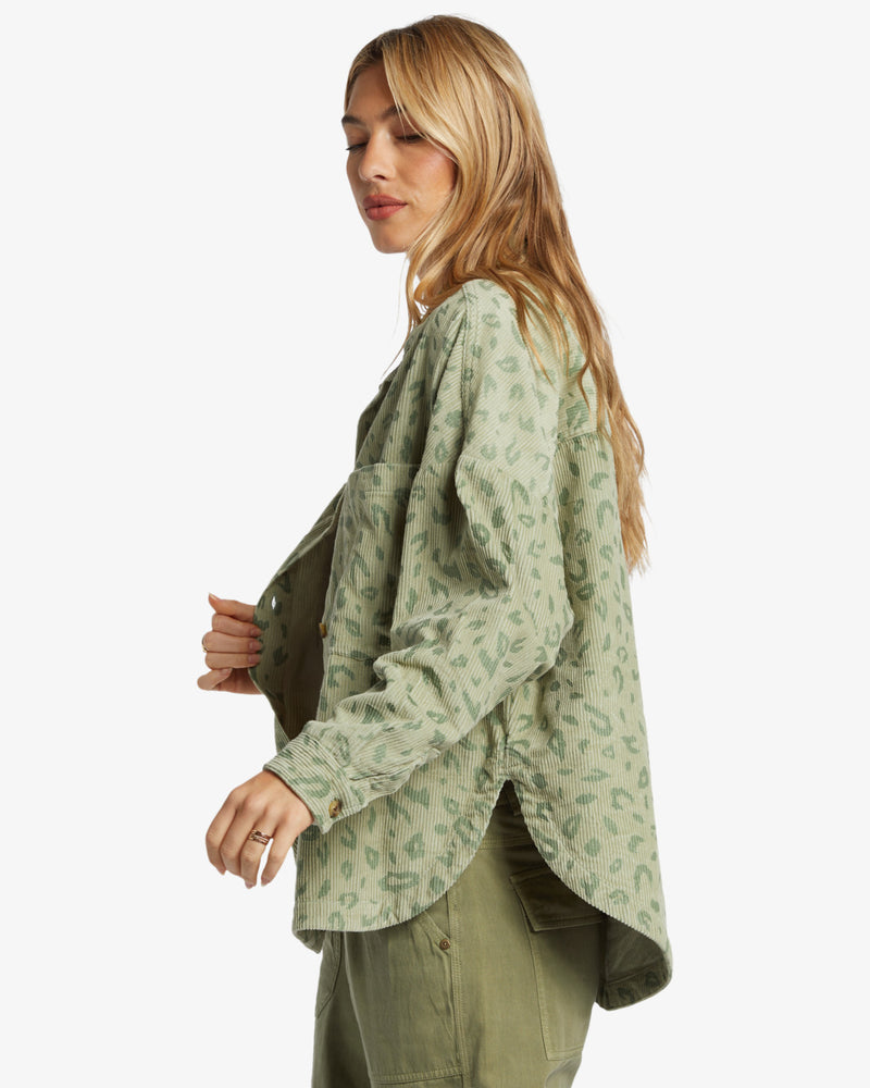 Load image into Gallery viewer, Billabong Women&#39;s Stoked On You Long Sleeves Shirt Crystal Cove ABJWT00511-GEZ0
