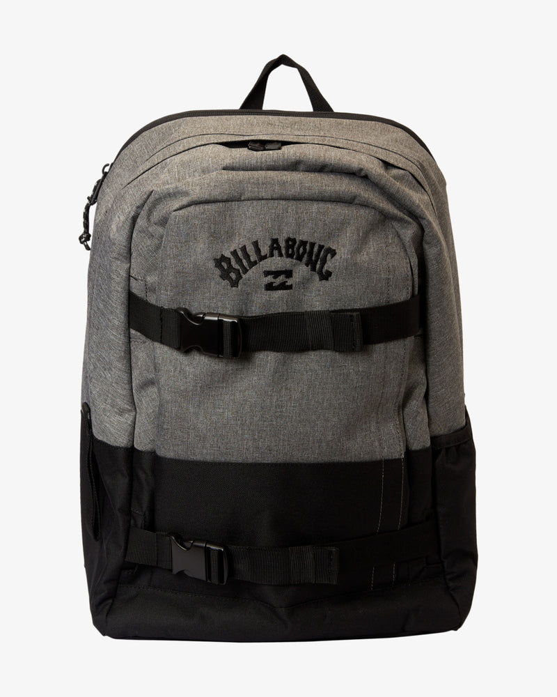 Load image into Gallery viewer, Billabong Men&#39;s Command Stash 26L Medium Backpack Grey Heather ABYBP00139-GRH
