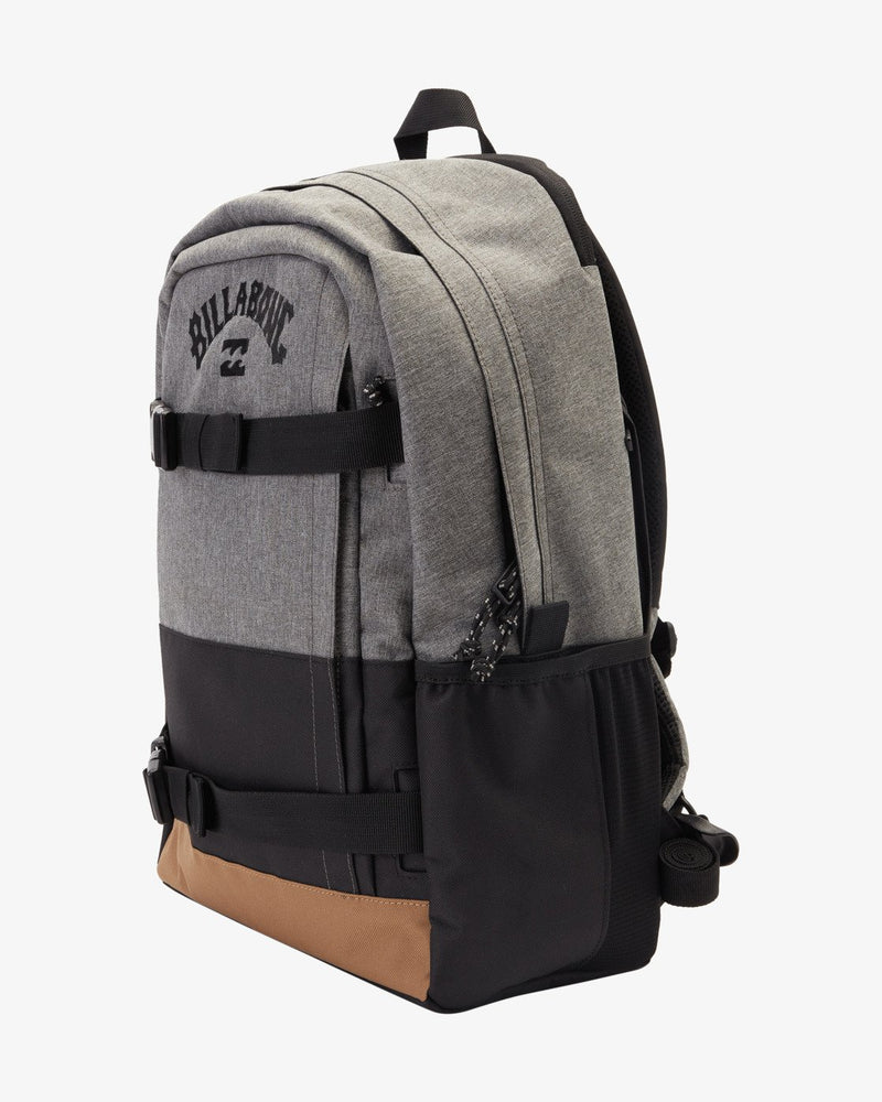 Load image into Gallery viewer, Billabong Men&#39;s Command Stash 26L Medium Backpack Grey Heather ABYBP00139-GRH
