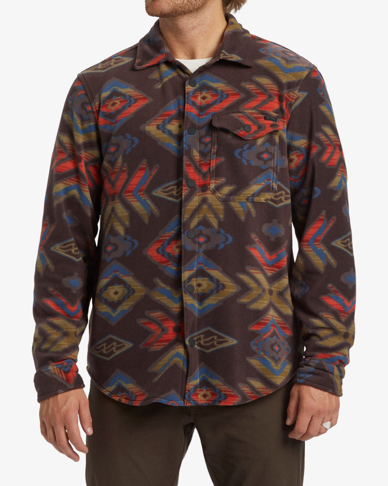 Load image into Gallery viewer, Billabong Men&#39;s Furnace Flannel Fleece Overshirt Plum  ABYFT00101-PSN0
